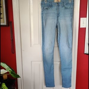 High waisted skinny jeans
